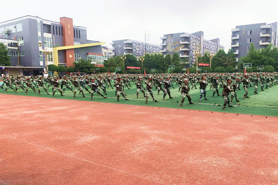 成都机电工程学校,擒敌拳展示